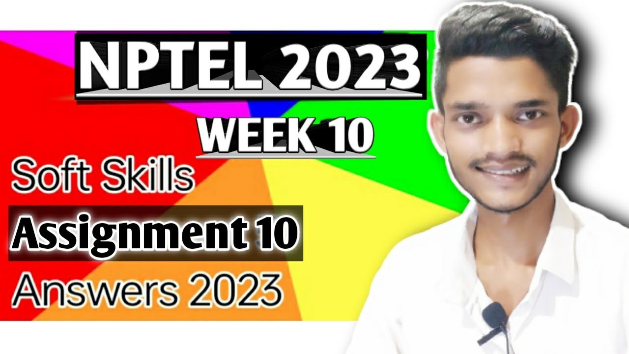 nptel week 10 assignment answers 2023