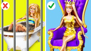 EXTREME RICH VS POOR DOLL’S MAKEOVER || Cheap Barbie Crafts vs Expensive Gadgets by GiGaZoom