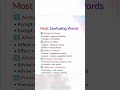 Most Confusing Words Here Just Watch and Learn #learningtime #mostconfusingwords #learnwords