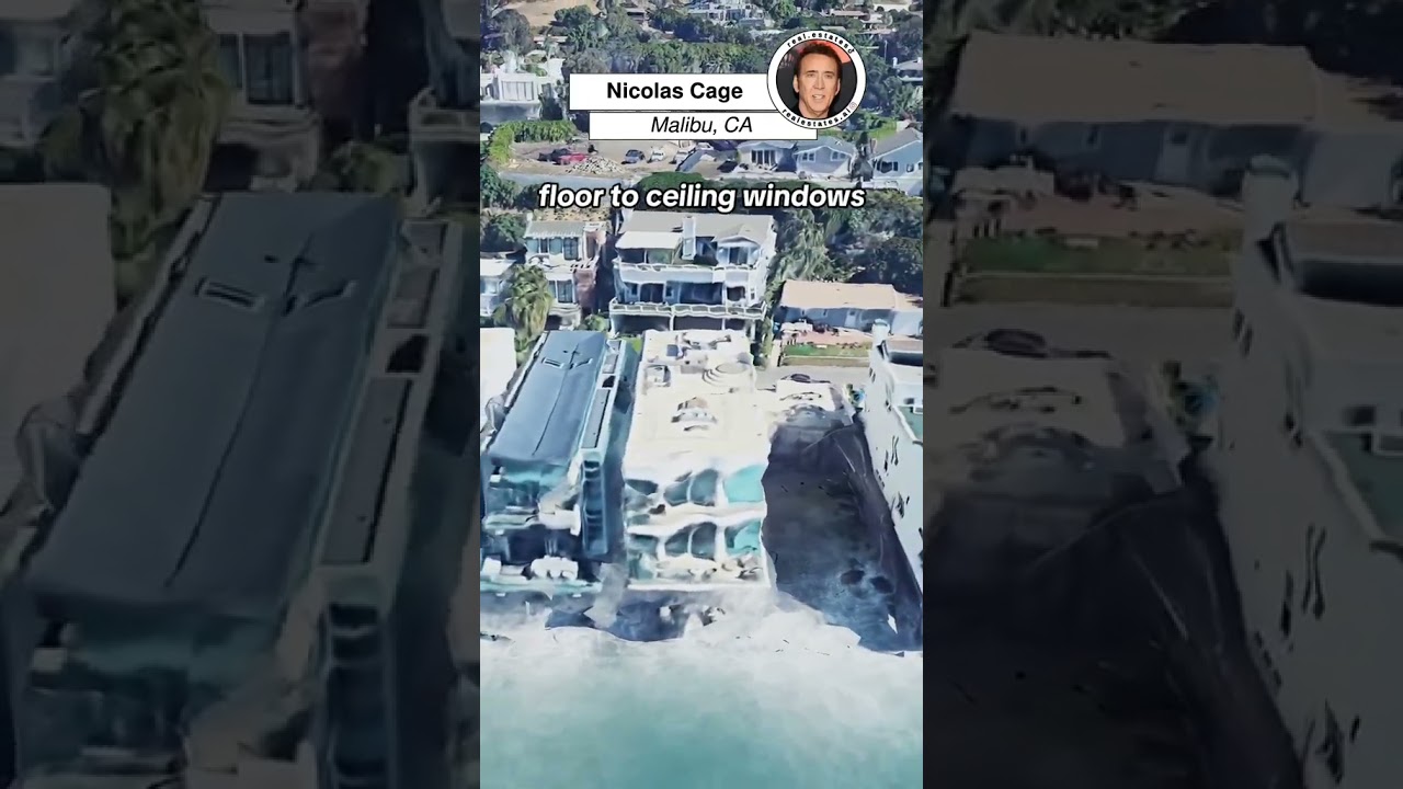 Nicolas Cage’s house in Malibu, California worth $10.5 million!
