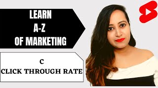 What Is Click Through Rate In Marketing? | CTR | Learn A-Z Of Marketing | Marketing Terms | #shorts