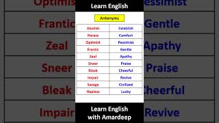 Antonyms ? | englishgrammar learnenglishwithamardeep english grammar