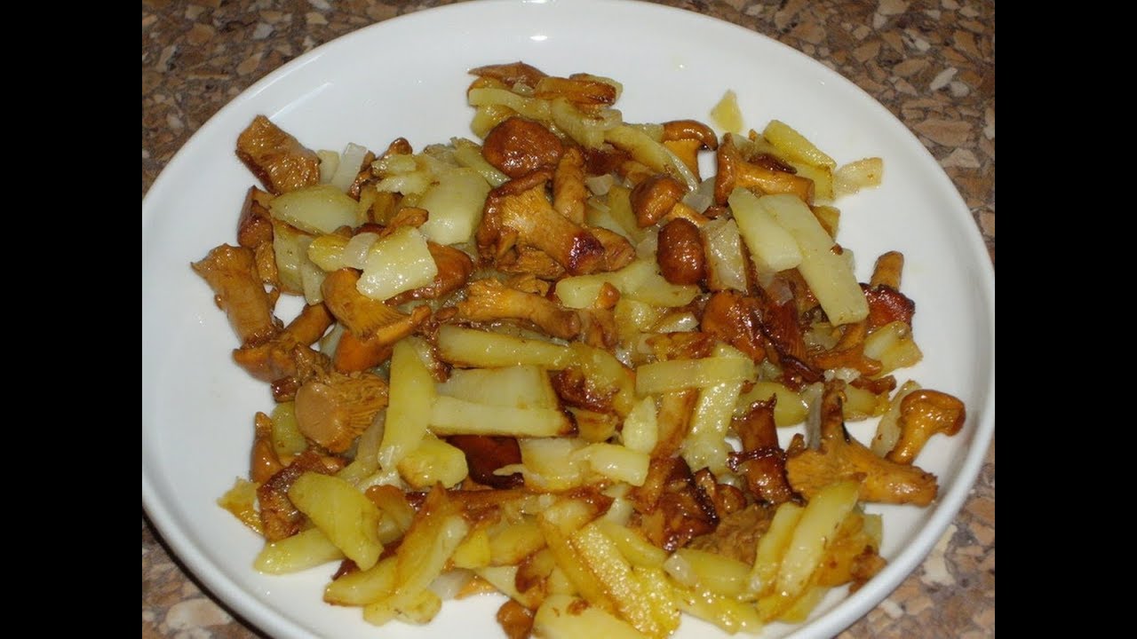 ЖАРЕНАЯ КАРТОШКА С ГРИБАМИ