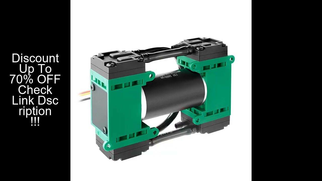 PENGPU 15LPM -98KPa High Vacuum Pump 12V/24V DC Brushless Diaphragm Air Pump High Suction Air Pump