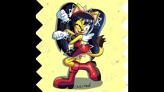 Honey The Cat from Sonic The Fighters - Drawing Timelapse