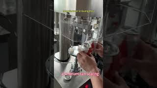 Aluminum can sealing machine. #cansealingmachine #sealingmachine #aluminumcans #sourcefactory