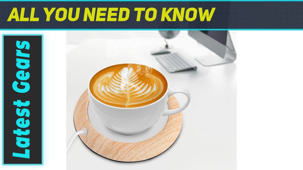 Omabeta USB Charging Wood Grain Cup Warmer: Keep Your Beverages Warm Anywhere!