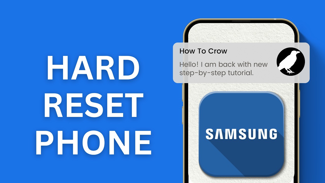 How to Hard Reset Samsung Phone - YouTube