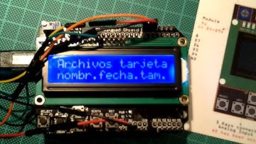 Como leer una tarjeta de Memoria SD con Arduino