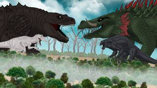 Titans Doug vs Lizzie & D-Rex vs Indominus Rex 01 [Gazill Lod Animation]