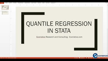 STATA - Estimating Single and Simultaneous Quantile Regressions for non-normal variables