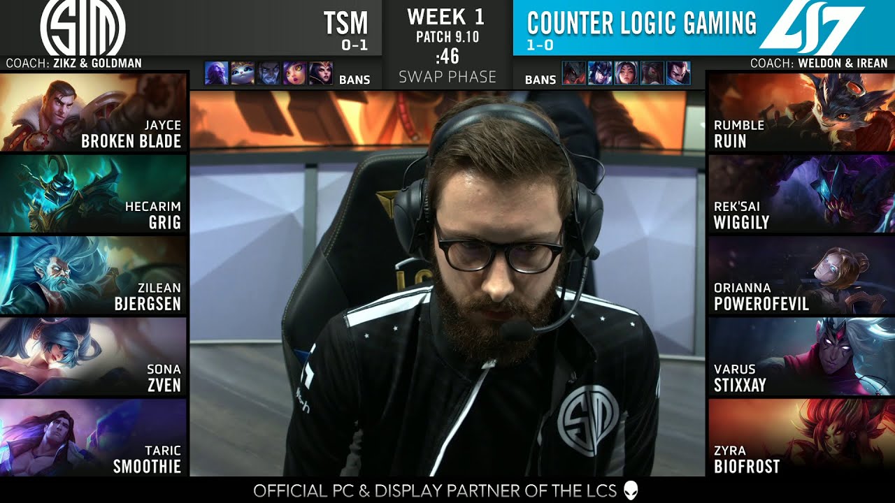 TSM vs CLG - 2019 LCS Summer Week 1 - Team SoloMid vs Counter Logic Gaming