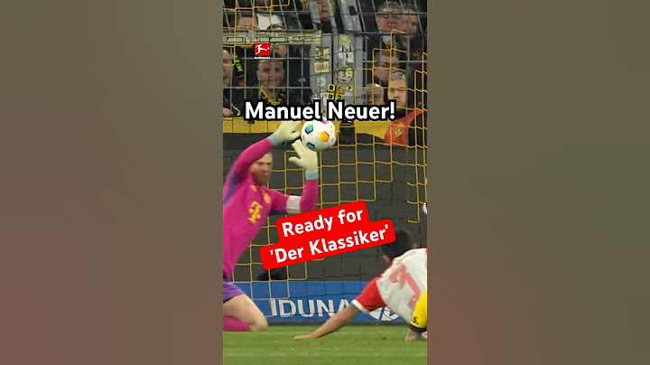 Manuel NEUER is ready for 'Der Klassiker'!