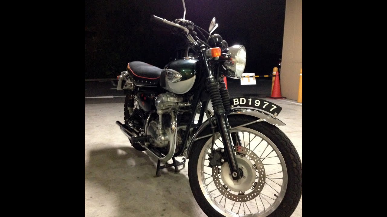 W650 大和ステンレス マフラー 中音量 #w650 - YouTube
