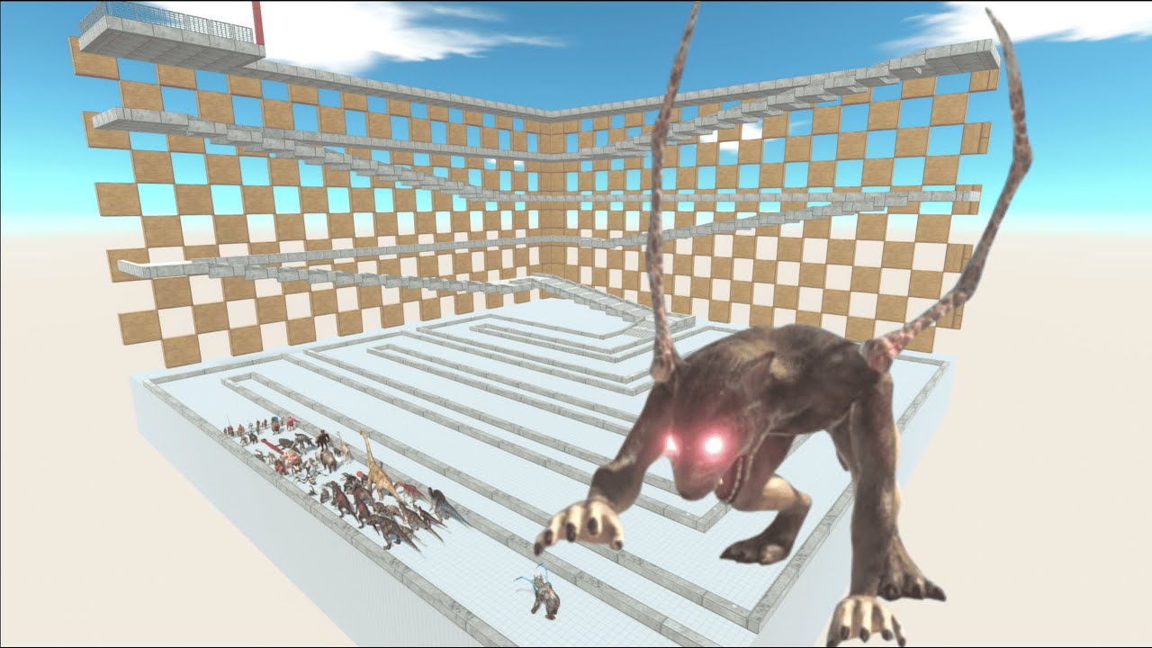 ESCAPE FROM ALIEN WEREWOLF #1 - Animal Revolt Battle Simulator