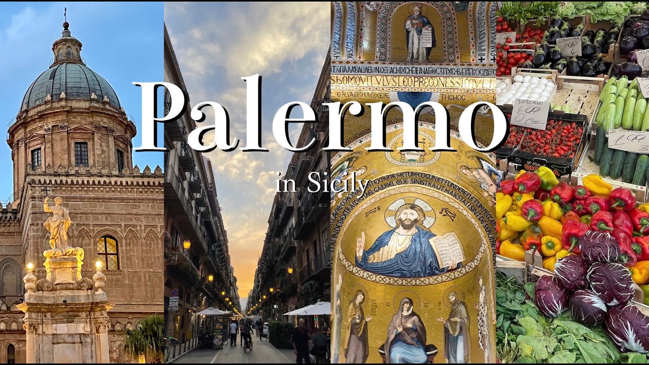 【パレルモの旅】🇮🇹 シチリア島 🍋 最大の都市 🌇 ⚓️ パレルモの世界遺産と混沌を街歩き🚶‍♀️ 4K / 字幕  🚶‍♀️Walking around in Palermo🍝