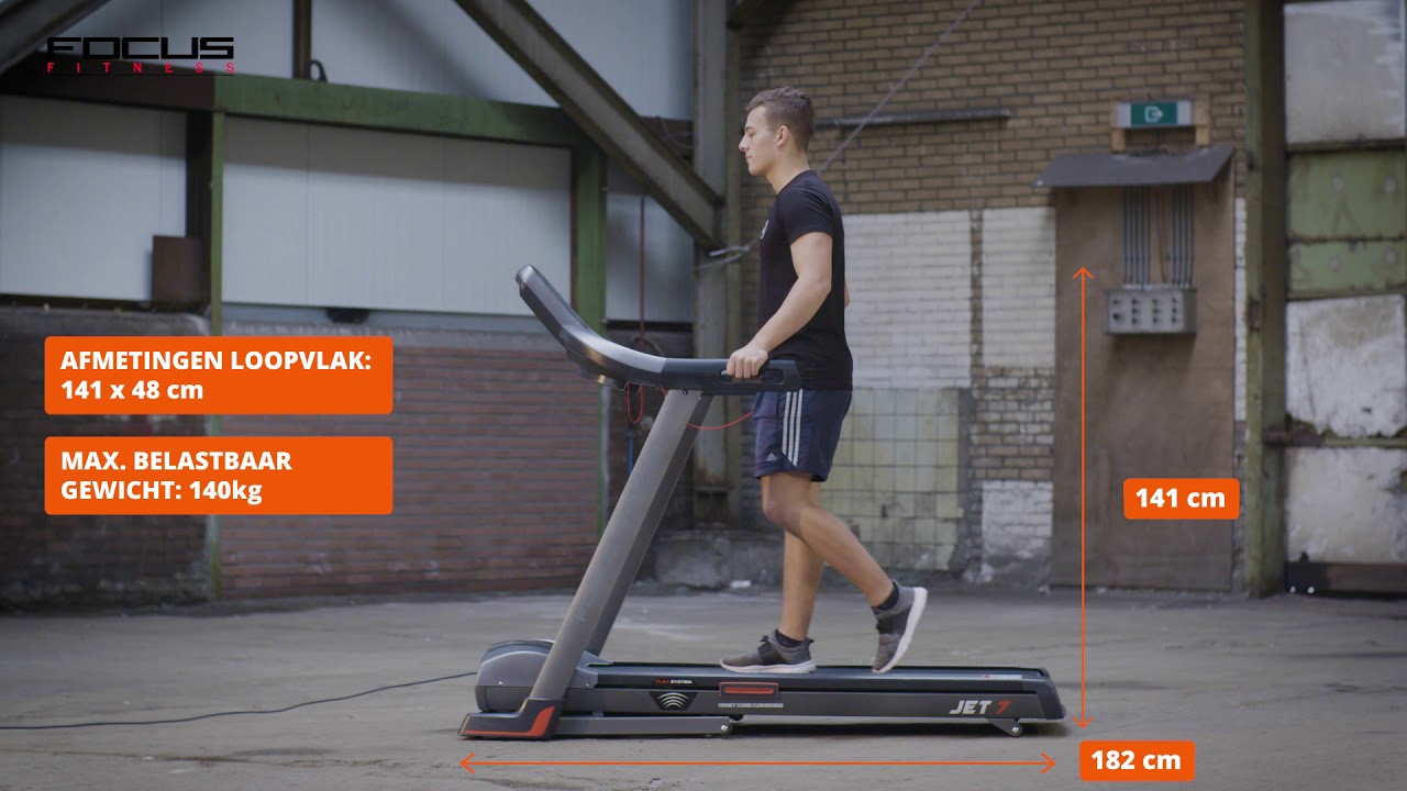 Twee graden Ru fontein Loopband - Focus Fitness Jet 5 - Productinformatie - Betersport - YouTube