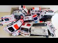 Box full of Ambulance Minicars Drive Dispatched to the Slope 救急車 走行テスト