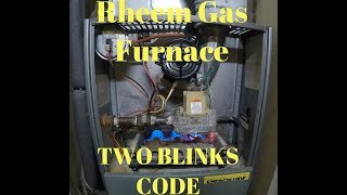 Rheem Gas Furnace Won't Turn On | 2 Blinks Codes Fixed -No Heat