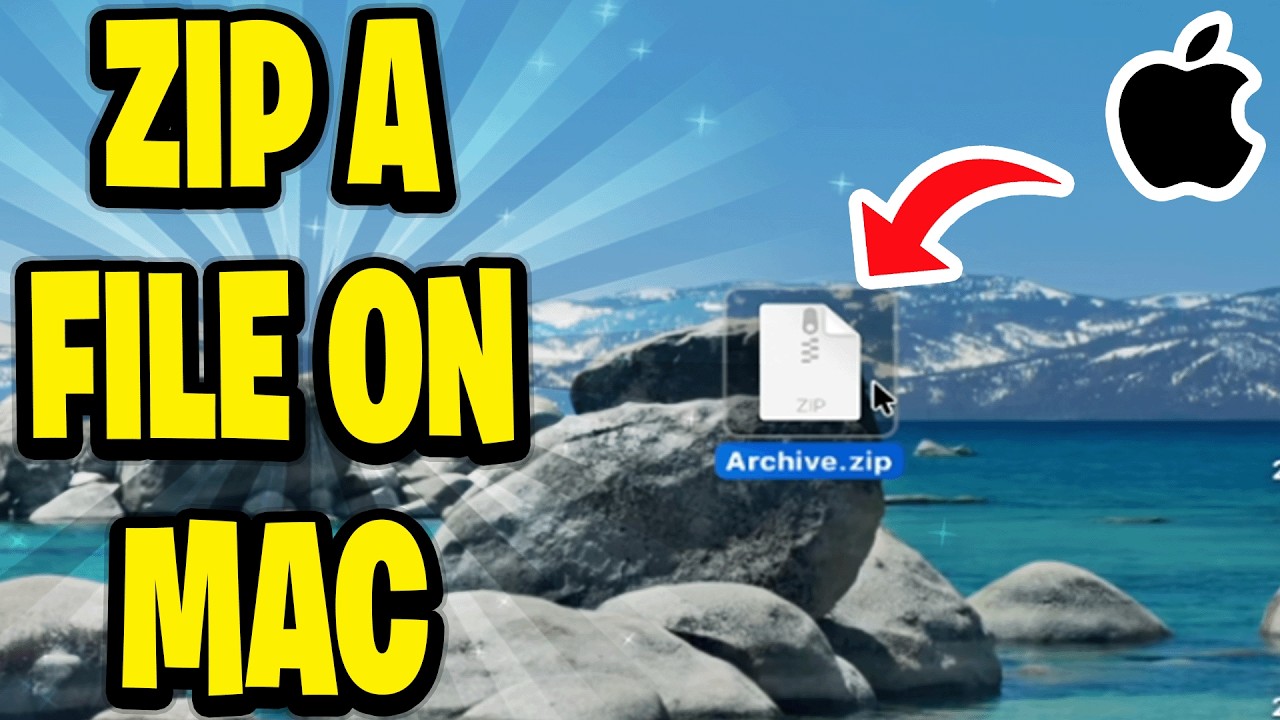 How To Zip A File On Mac - YouTube