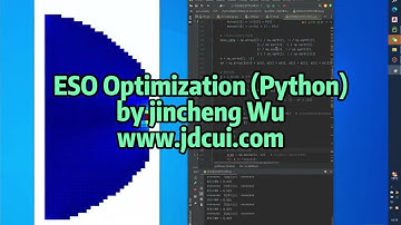 ESO based topology optimization case 2 (Python programming)
