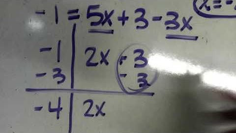 Solving Equations with Variables on Both Sides vs Same Side
