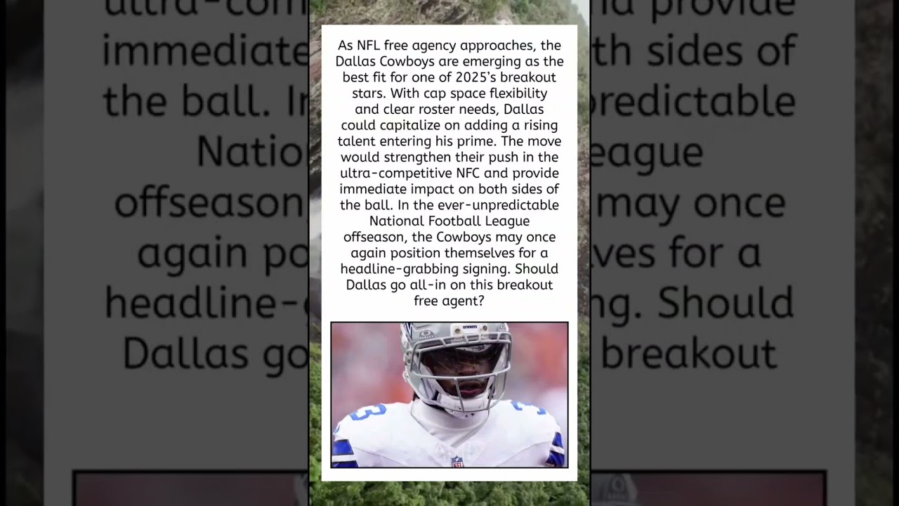 WATCH: Cowboys Ideal Landing Spot for 2025 Breakout Star ⭐🏈
