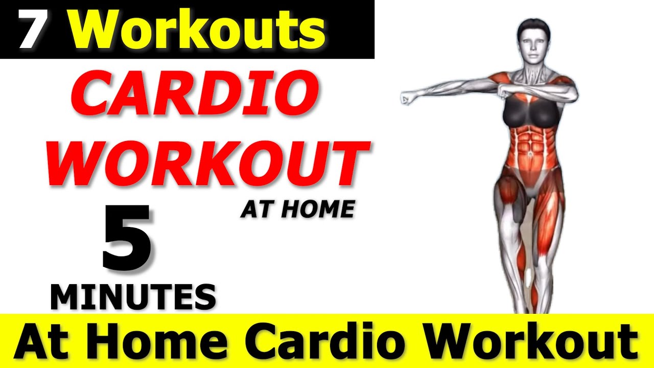 5 Min Cardio Workout For Beginners (At Home No Equipment) YouTube