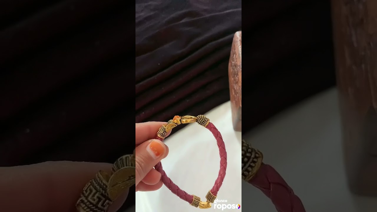 Leather Belt Om Bracelet For Mens For More Information Download : Play Store : Jewellery Resell