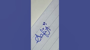 Calligraphy beginners signature and Name❣️ status | Aafiya Name❣️ status #calligraphy #shorts