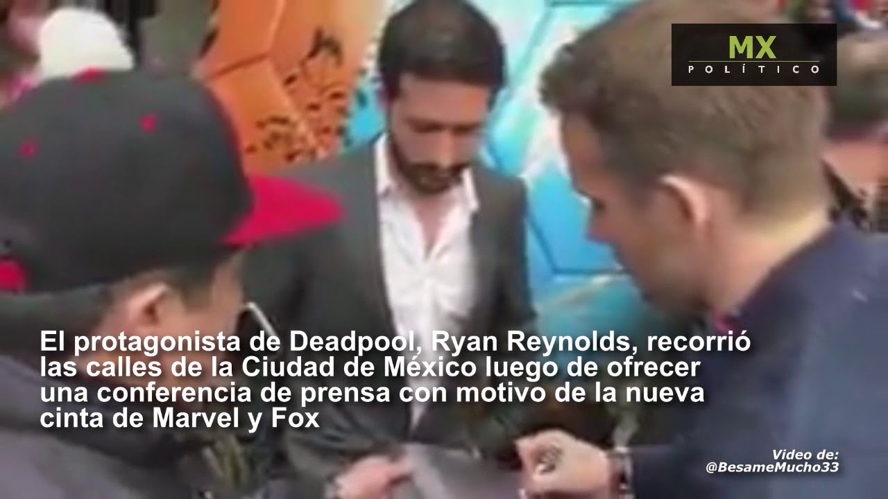 Protagonista de Deadpool se sube a microbús durante visita a la CDMX - YouTube
