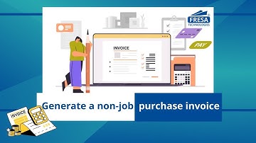 Hoe genereer ik een inkoopfactuur die geen betrekking heeft op een opdracht in de Fresa-applicatie?