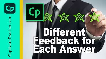 Adobe Captivate - Different Feedback for Each Answer