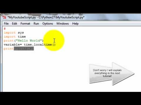 Python Tutorial 1 "Installation, Hello World, and More!"