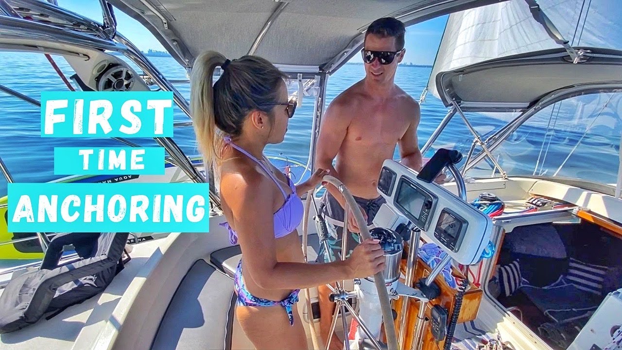 Sailing Noobs Anchor for the First Time!  – Ep 1