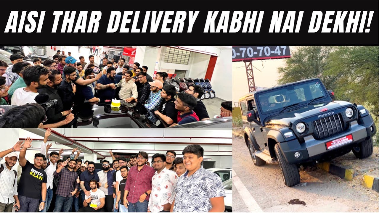 TAKING DELIVERY OF MAHINDRA THAR 2022 IN STYLE 🔥🔥