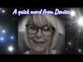 A quick word from Denise