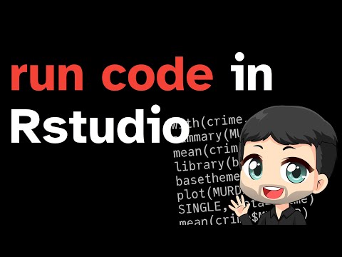 How to run code in Rstudio