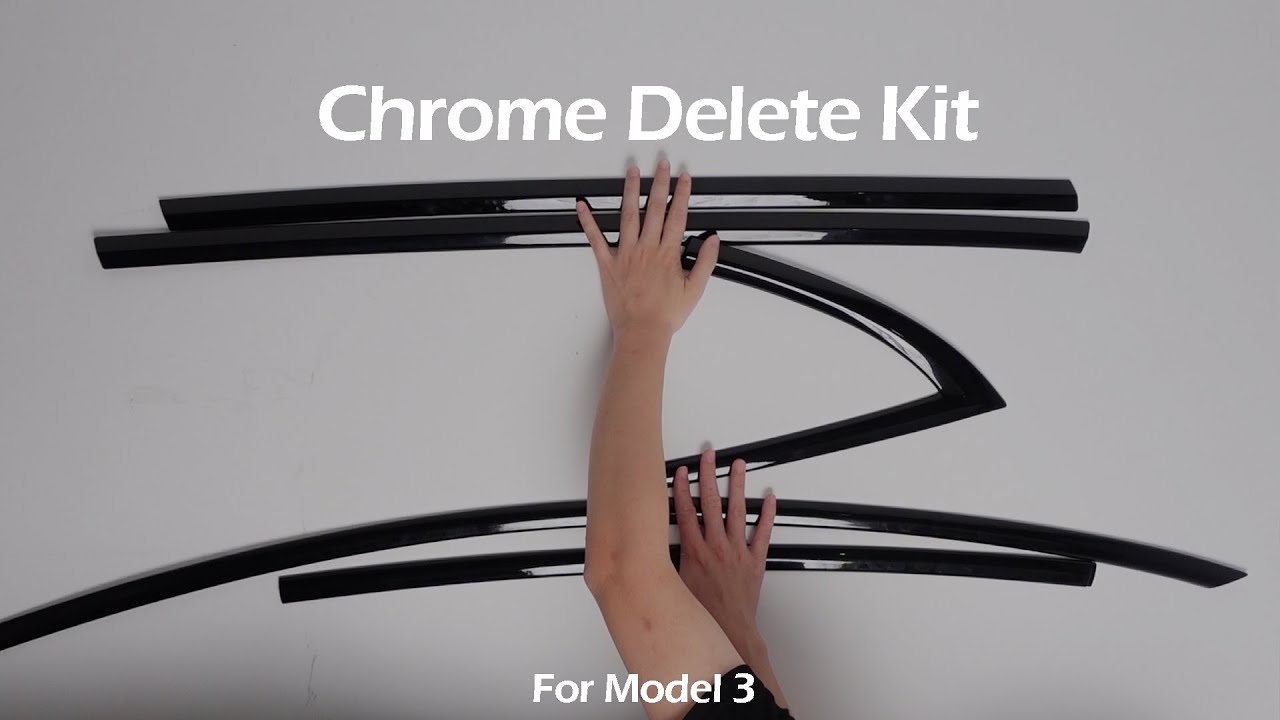 Tesla Chrome Delete Kit for Model 3 Accessories