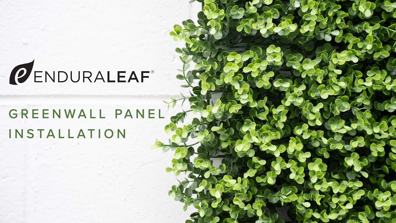 Enduraleaf Faux 4' x 8' Green Wallscape Kit - Pachysandra, Maple
