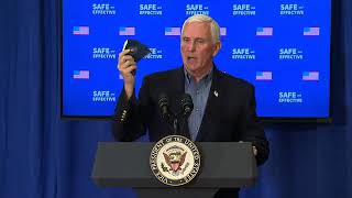 Pence explains why he got COVID-19 vaccine on camera