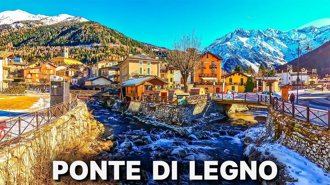 PONTE DI LEGNO - Complete tour 4K - ITALIAN ALPS - Italy 2024