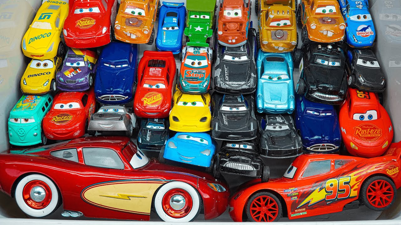 Lot of Disney Pixar Cars Unboxing Review | Disney Pixar Cars Dinoco ...