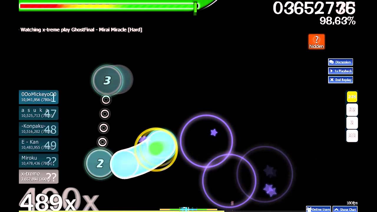 [osu!] GhostFinal - Mirai Miracle (SH)