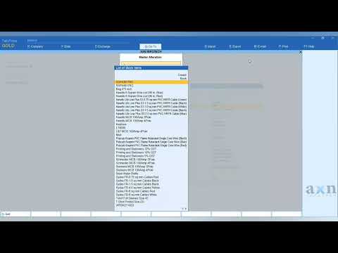 Reorder Alert in Tally | TallyPrime TDL | Tally Customization | Tamil (AXN Infotech)