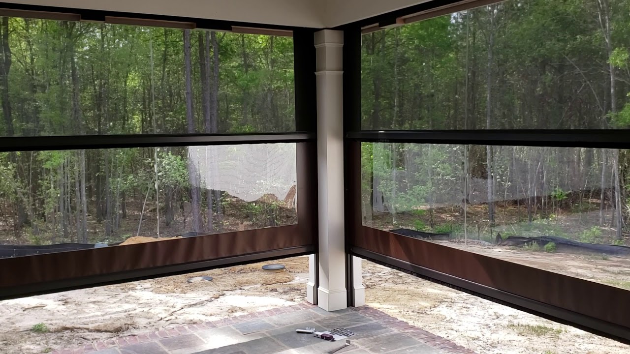 Double roller screens and pollen guard screens recessed into header and columns YouTube