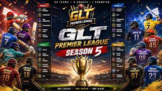 LIVE GLT PREMIER LEAGUE SEASON 5 ||GROUP STAGE DAY-1 ||24 TEAMS ,4 GROUPSONE CHAMPION? CRICKET 26|| screenshot 5