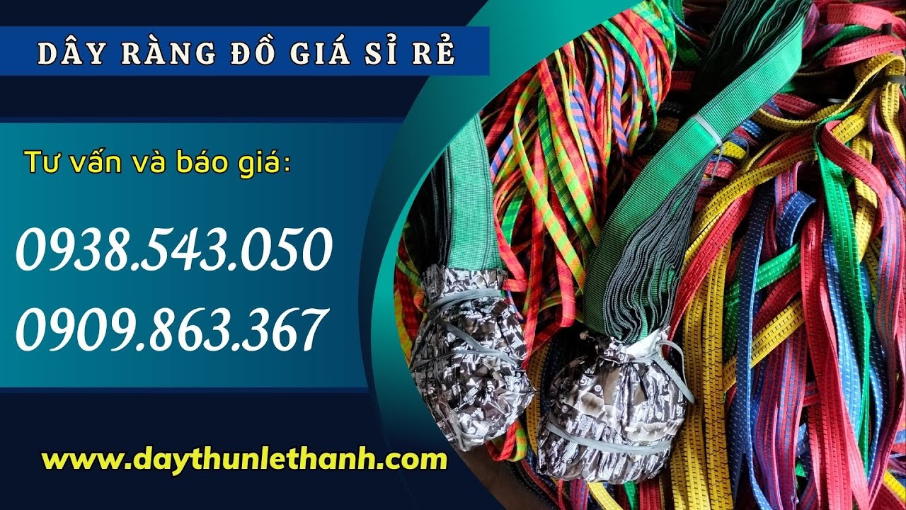 Dây ràng chở hàng nhiều loại phân phối sỉ rẻ nhất TPHCM - YouTube