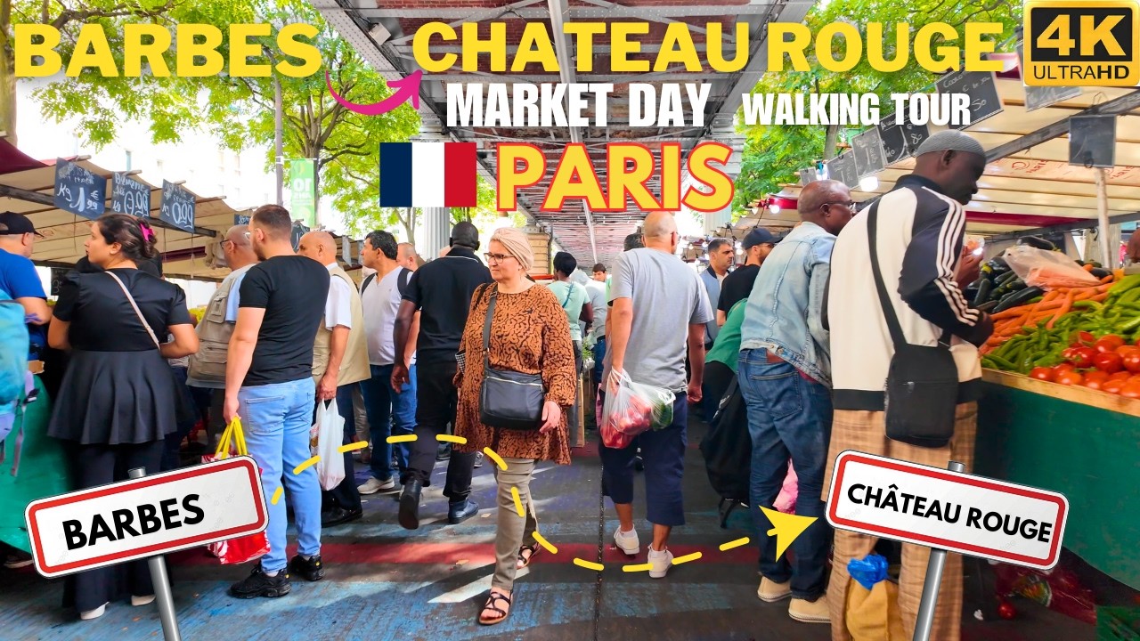 Прогулка от Барбес до Шато Руж - Париж Франция