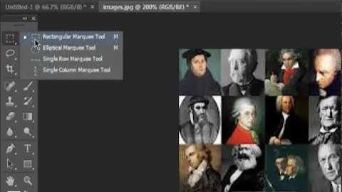 Basic Photoshop CS6- How to use Marquee Tool
